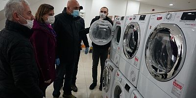 Sağlık çalışanlarına çamaşırhane hizmeti