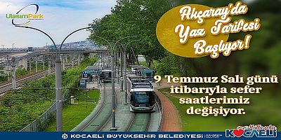 Tramvayda yaz uygulaması başladı