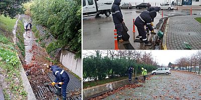 Yağmura karşı tüm ekipler sahada