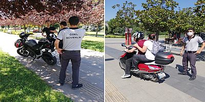 Yaya yollarına giren motosikletlere sıkı denetim