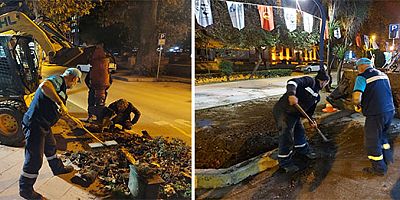 Yürüyüş yolundaki eski ağaçların kökleri kaldırıldı