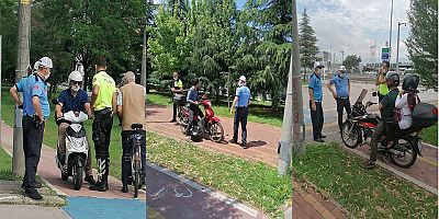 Yürüyüş yolunu kullanan motosikletlere ceza
