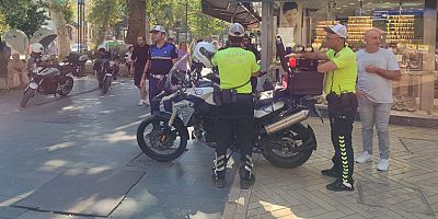 Zabıta ve Emniyetten motosiklet denetimi